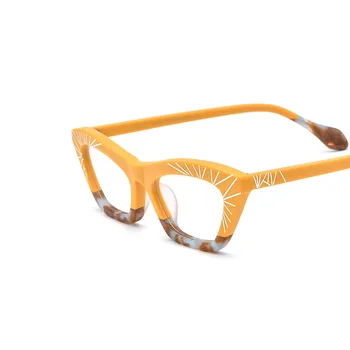 Новые Красочные Женские очки в ацетатной оправе для оптических очков в стиле Кошачий глаз, Высококачественные Женские очки, Персонализированные Линзы по индивидуальному заказу