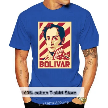 Новая печатная Забавная Мужская футболка Simon Bolivar Venezuela в стиле Ретро-Пропаганды, Мужская футболка, Женская футболка